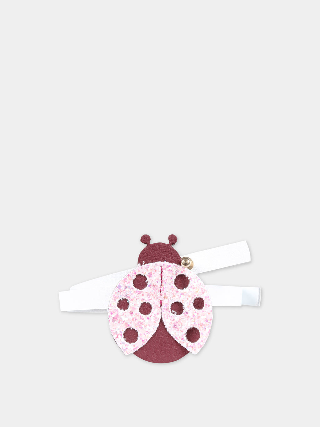 Cintura rosa per bambina con coccinella